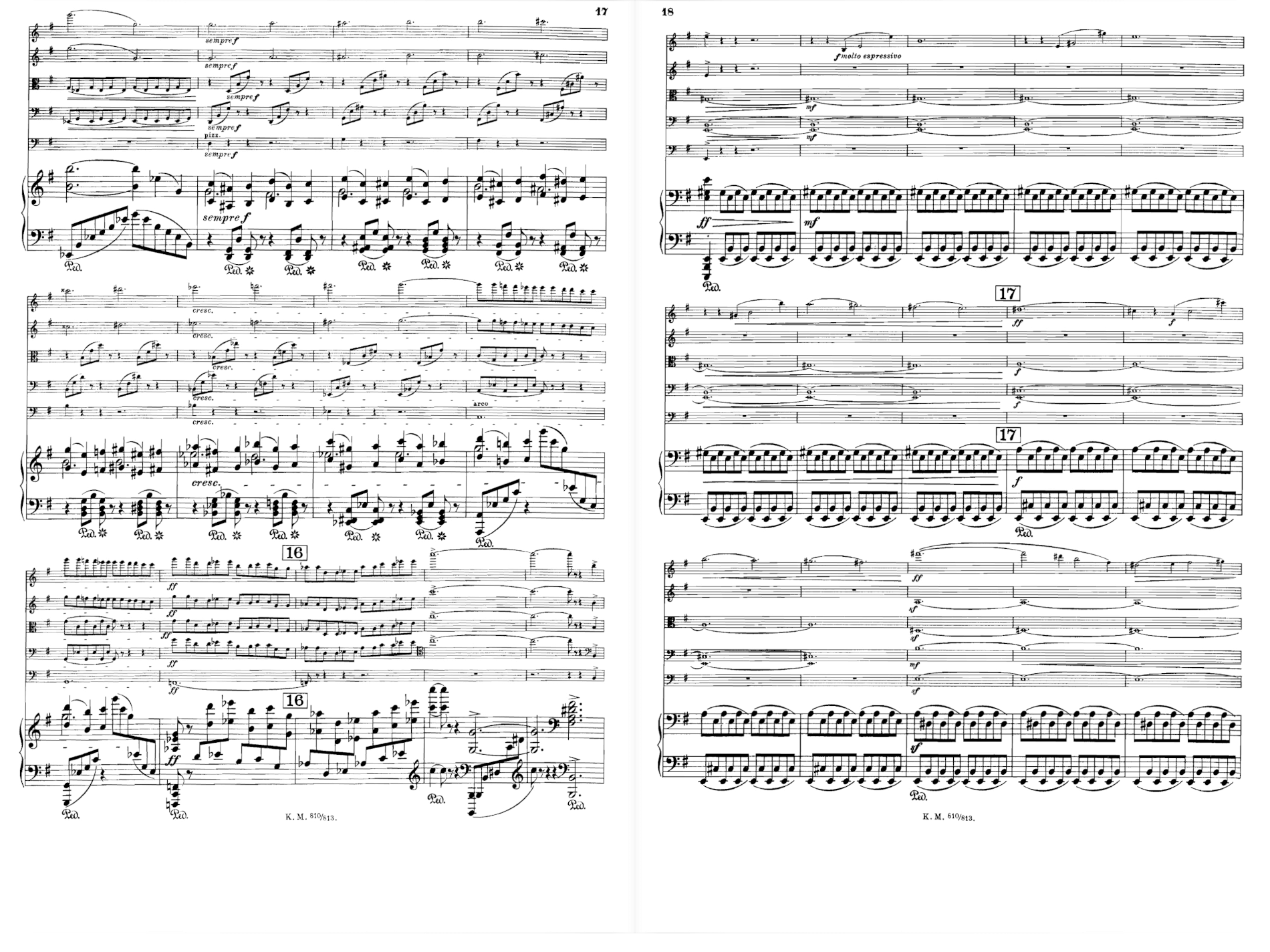 Piano sheet music on an iPad (landscape orientation)